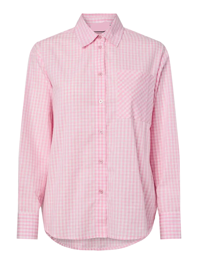 Bibby blouse roze ruitjes