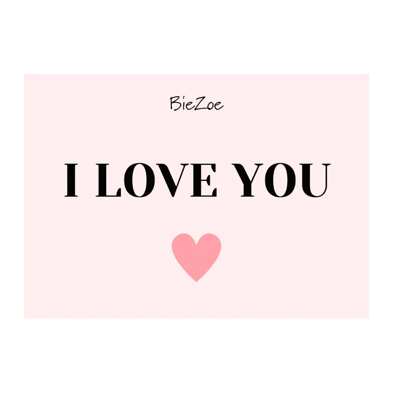 BieZoe Cadeaubon - I Love You