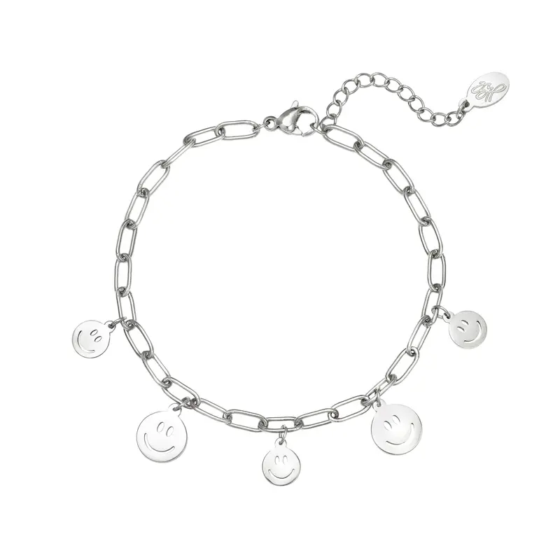 Bijoutheek Armband schakel smileys