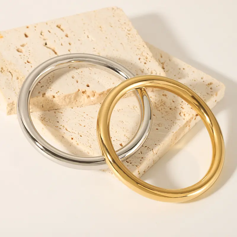 Bijoutheek Armband (Sieraad) Bangle Rond Glad