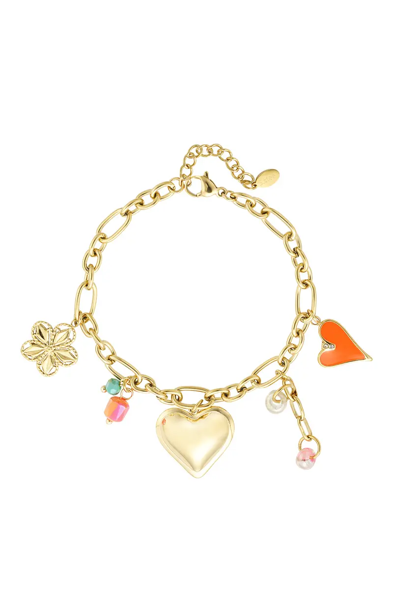 Bijoutheek Armband (Sieraad) Bedels Hartjes