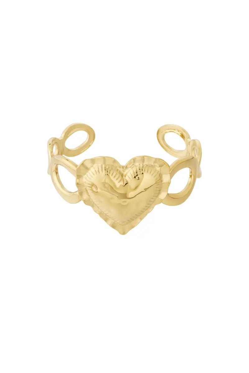 Bijoutheek Armband (Sieraad) Chuncky Heart Bangle