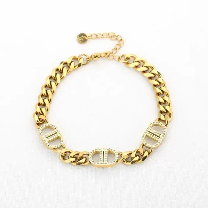 Bijoutheek Armband (Sieraad) Goodlife Schakels Strass