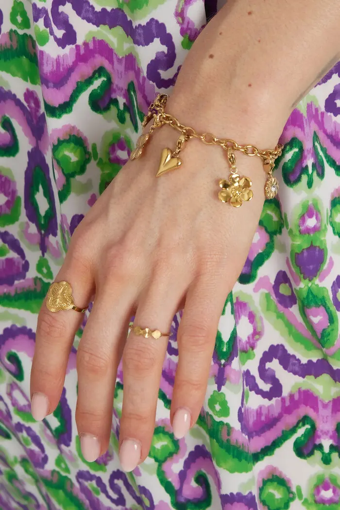 Bijoutheek Armband (Sieraad) Heart Flowers