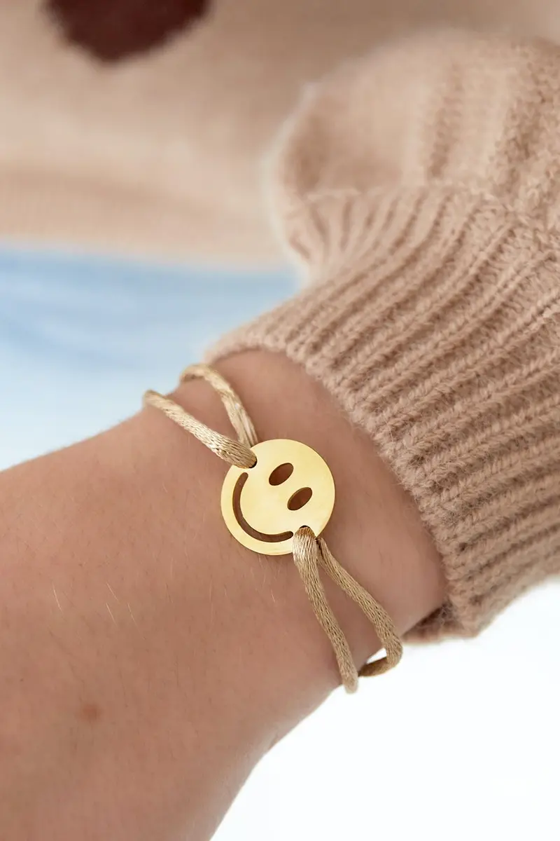 Bijoutheek Armband (Sieraad) Koord Smiley Vriendschap