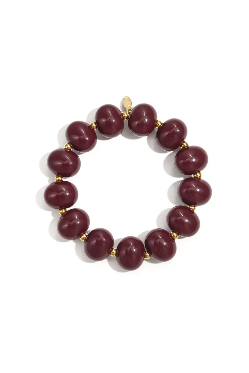 Bijoutheek Armband (Sieraad) Kralen Ovaal Elastisch