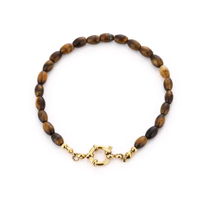 Bijoutheek Armband (Sieraad) Kralen Ovaal Fijn