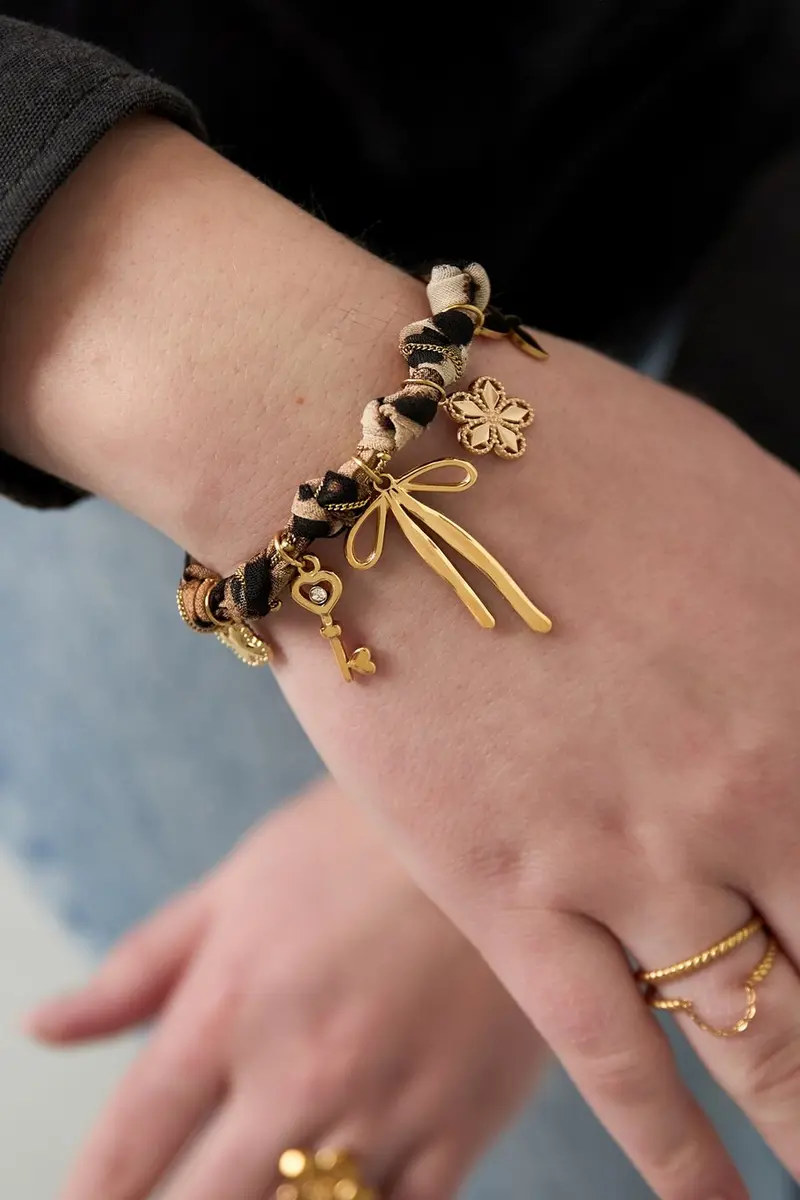 Bijoutheek Armband (Sieraad) Panter Strik En Bedels