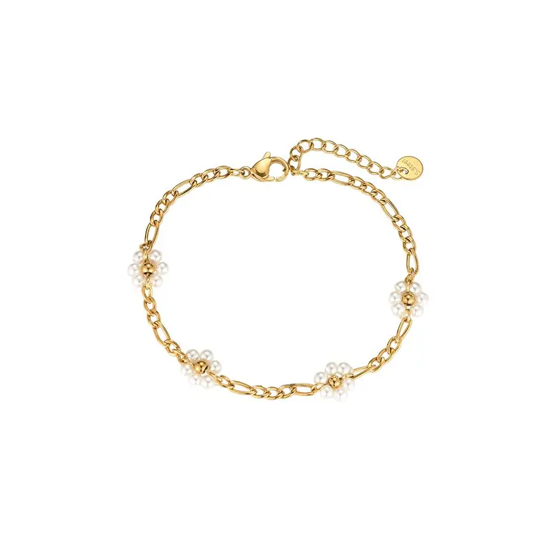 Bijoutheek Armband (sieraad) schakel en parels