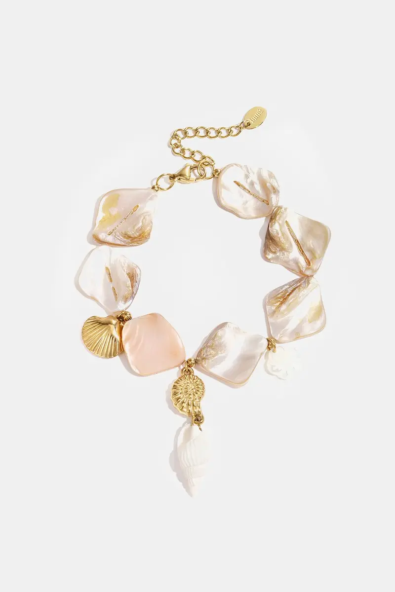 Bijoutheek Armband (Sieraad) Schelpen Zee Bedels