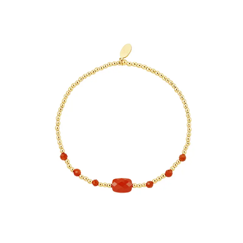 Bijoutheek Armband (sieraad) Staal En Kralen