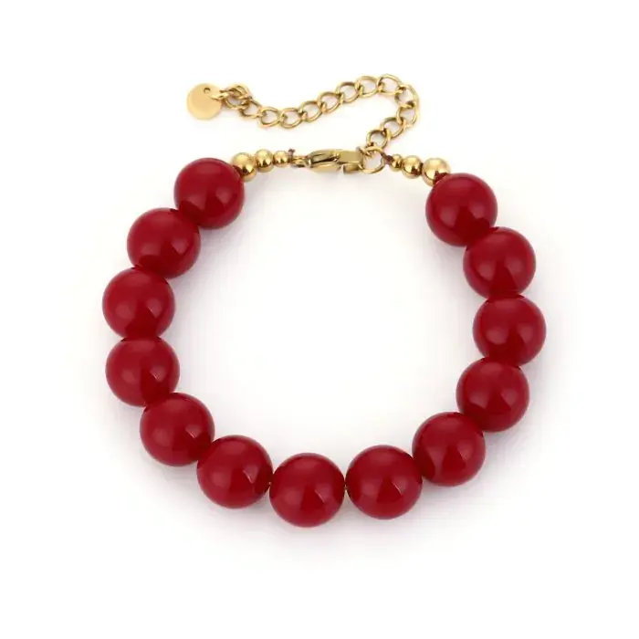 Bijoutheek Armband (Sieraad) Statement Grote Kralen