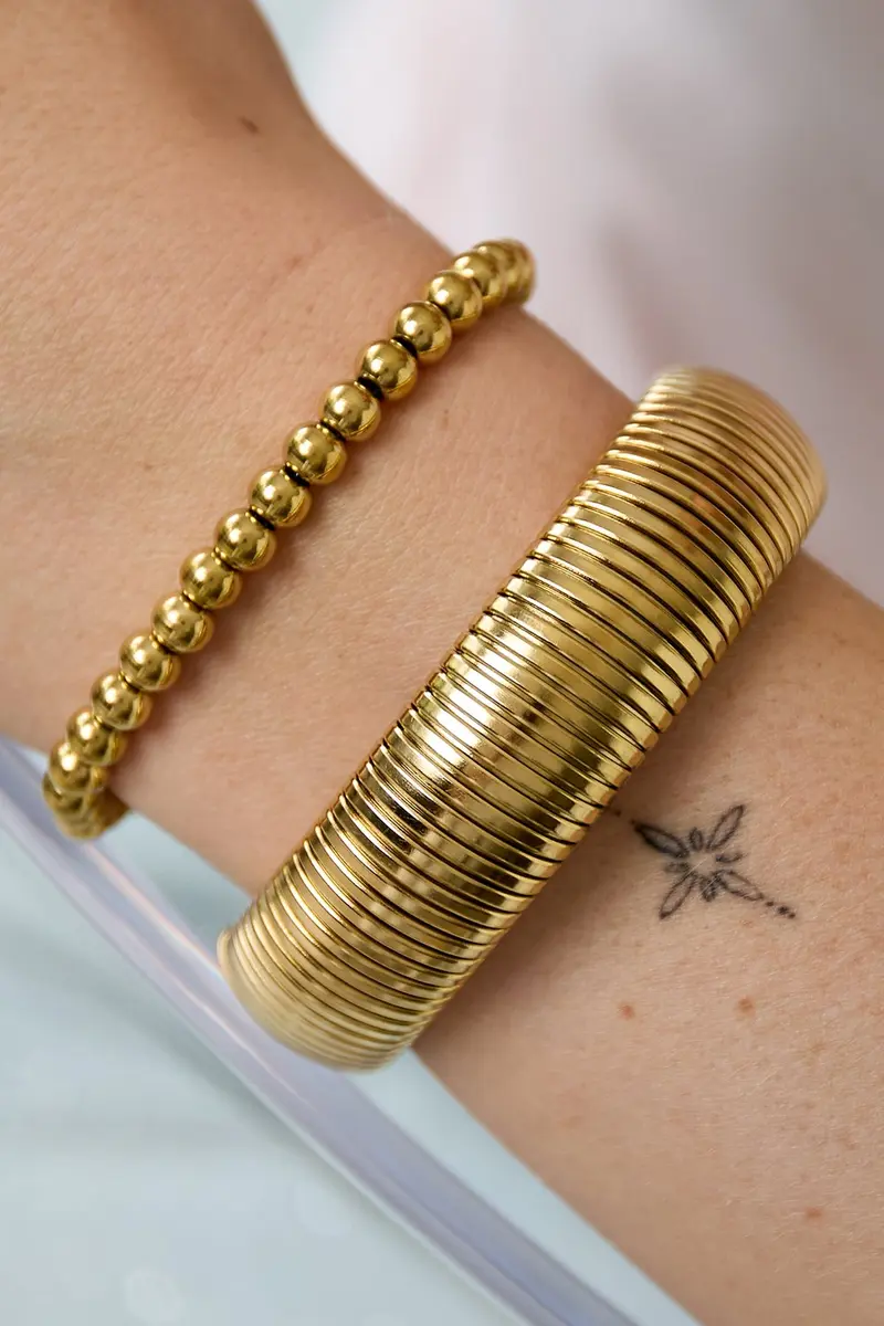 Bijoutheek Armband (Sieraad) Strepen Bold Elastiek