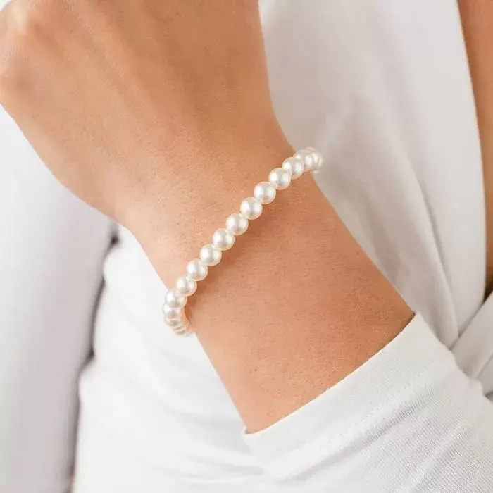 Bijoutheek Armband (Sieraad) Witte Parels