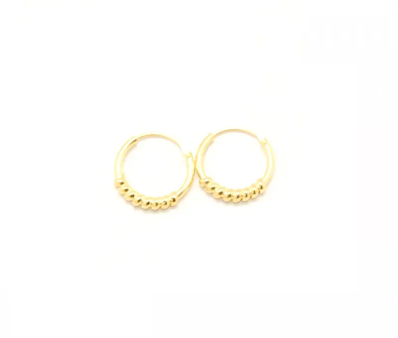 Bijoutheek Bali hoop Oorringen Goud (10mm)