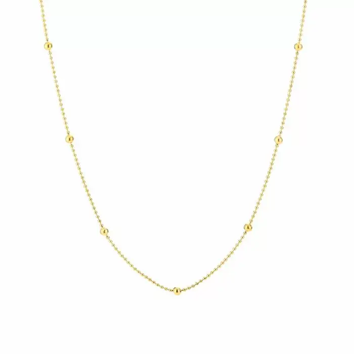 Bijoutheek Collier Balls Klein En Groot Gold