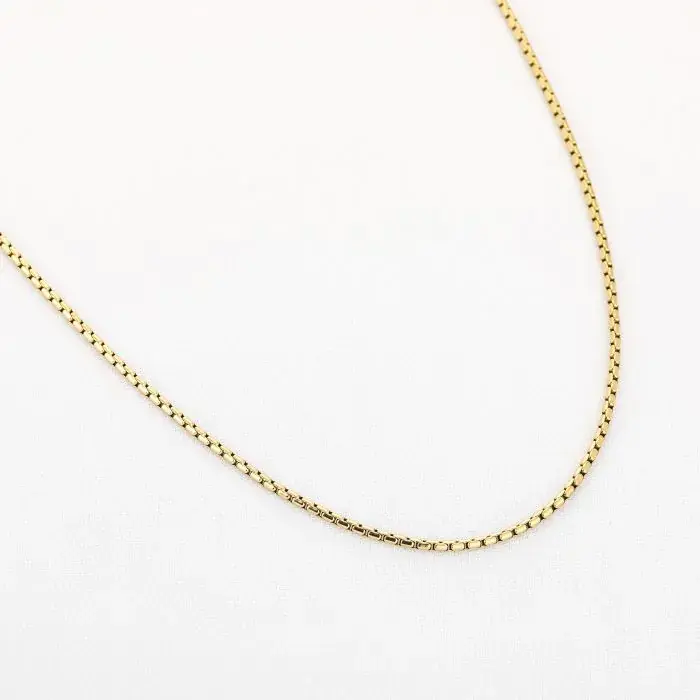 Bijoutheek Collier Basis Lang Blok 70cm 2mm