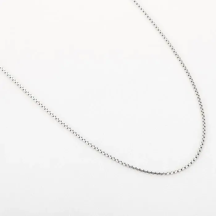 Bijoutheek Collier Basis Lang Blok 90cm 2mm