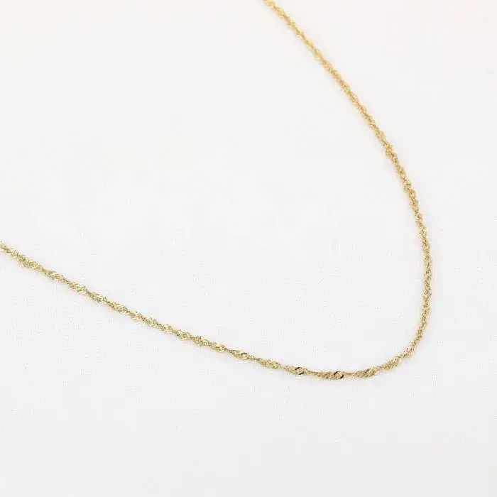 Bijoutheek Collier Basis Lang Fijn Gedraaid 70cm