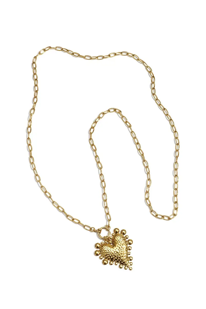 Bijoutheek Collier Chunky Hart Lang