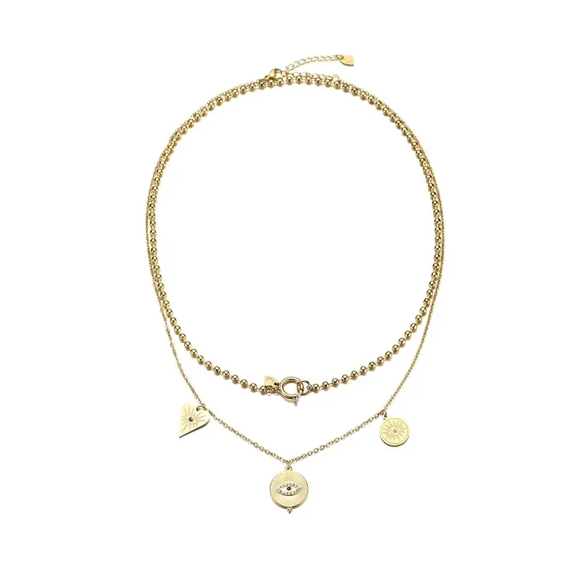 Bijoutheek collier Dubbel beschermend oog