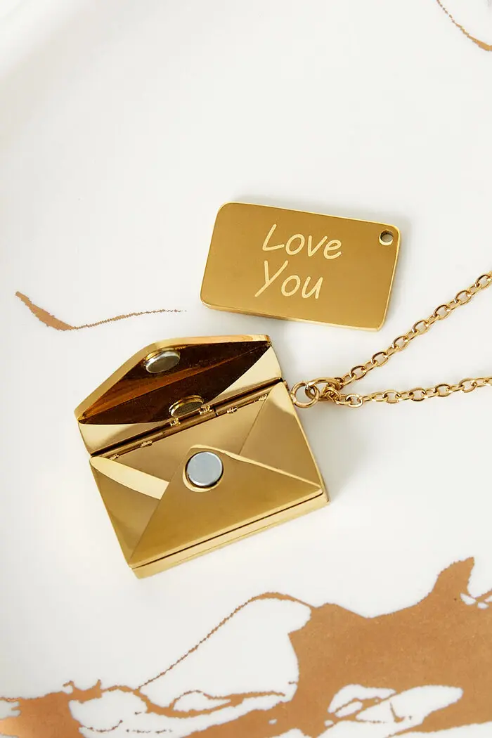 Bijoutheek Collier Enveloppe Love You