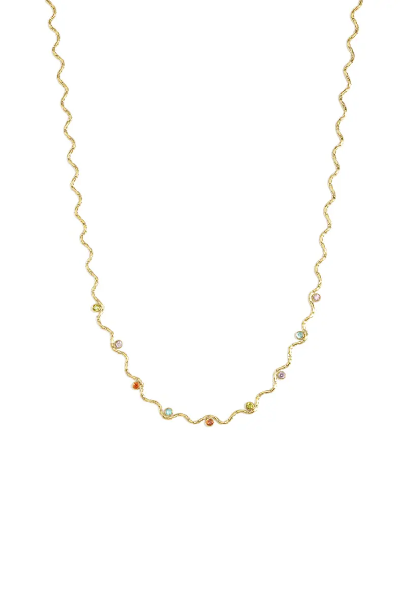 Bijoutheek Collier Golf Steentjes