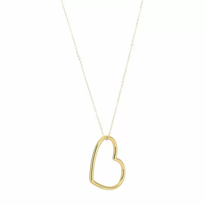 Bijoutheek Collier groot open hart