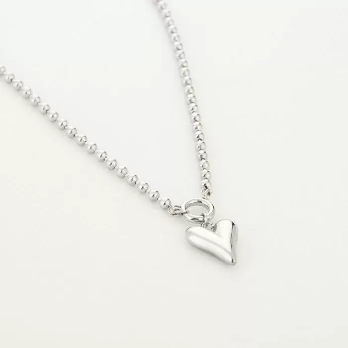 Bijoutheek Collier Hart Balletjes