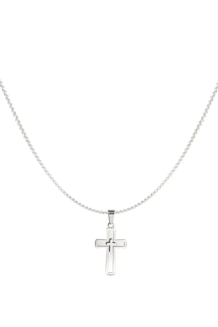 Bijoutheek Collier Heren Ketting Kruis