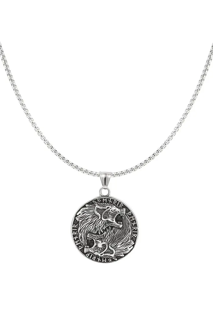 Bijoutheek Collier Heren Ketting Wolven