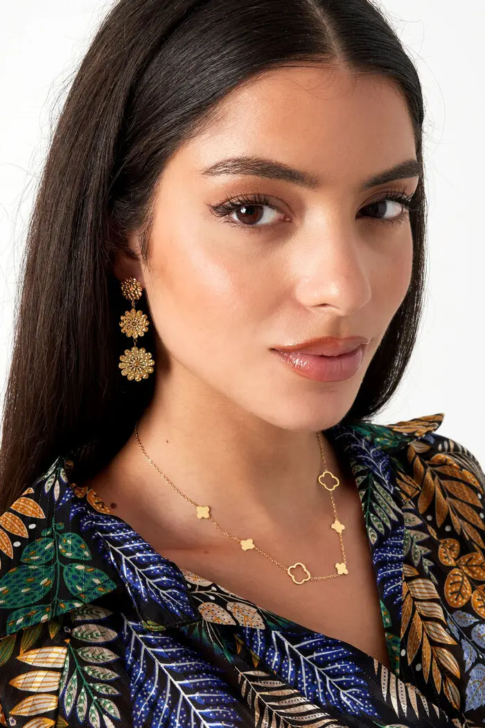 Bijoutheek Collier Klavers open dicht