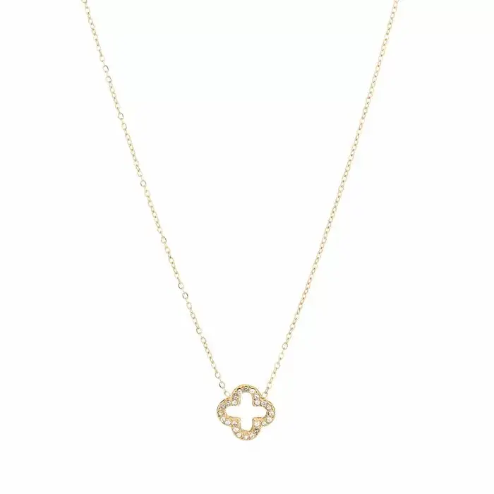 Bijoutheek Collier Klavers Strass