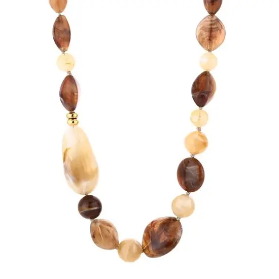 Bijoutheek Collier Kralen Grof
