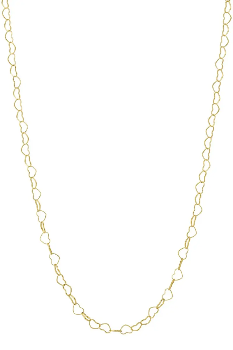Bijoutheek Collier Lang Hart Schakel