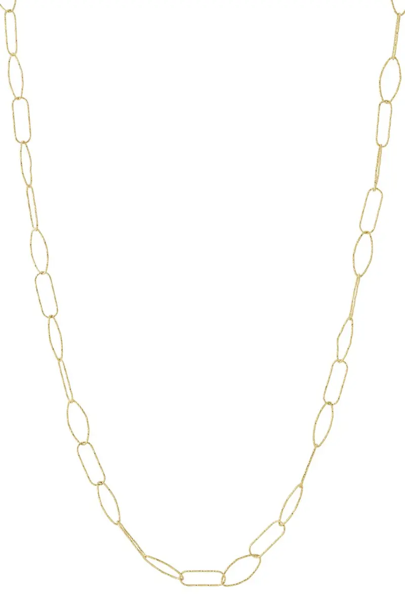 Bijoutheek Collier Lang Schakels Geometrisch