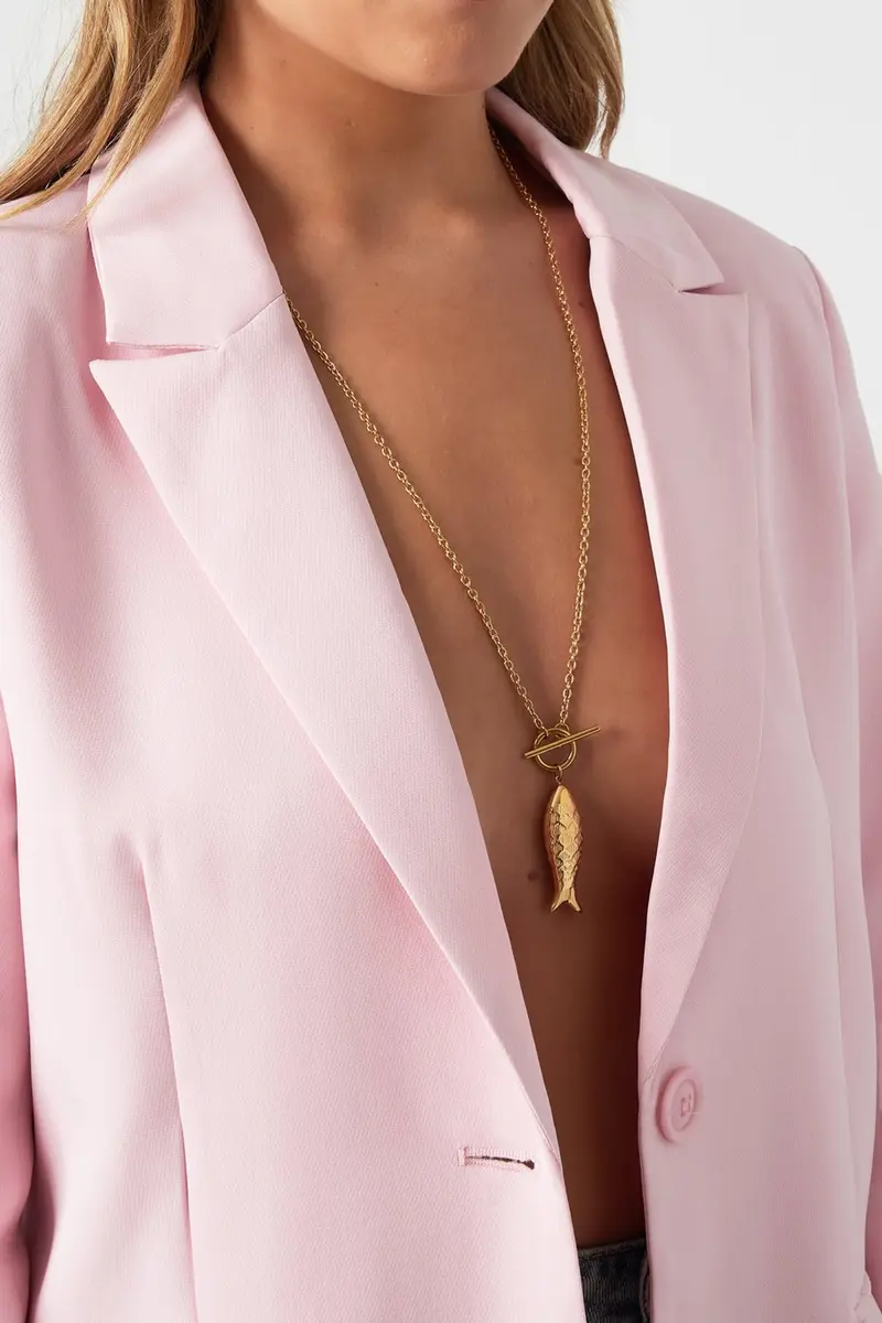 Bijoutheek Collier Lang Vis
