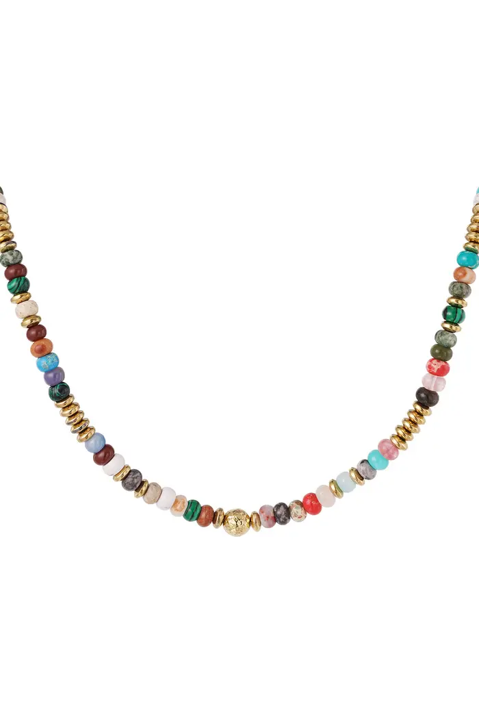 Bijoutheek Collier multi kralen (6mm)