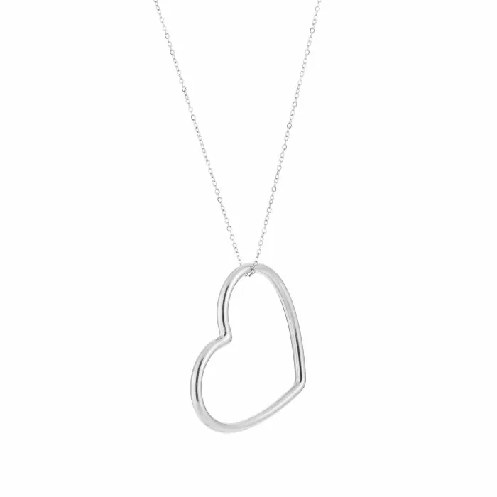 Bijoutheek Collier Open Hart Groot