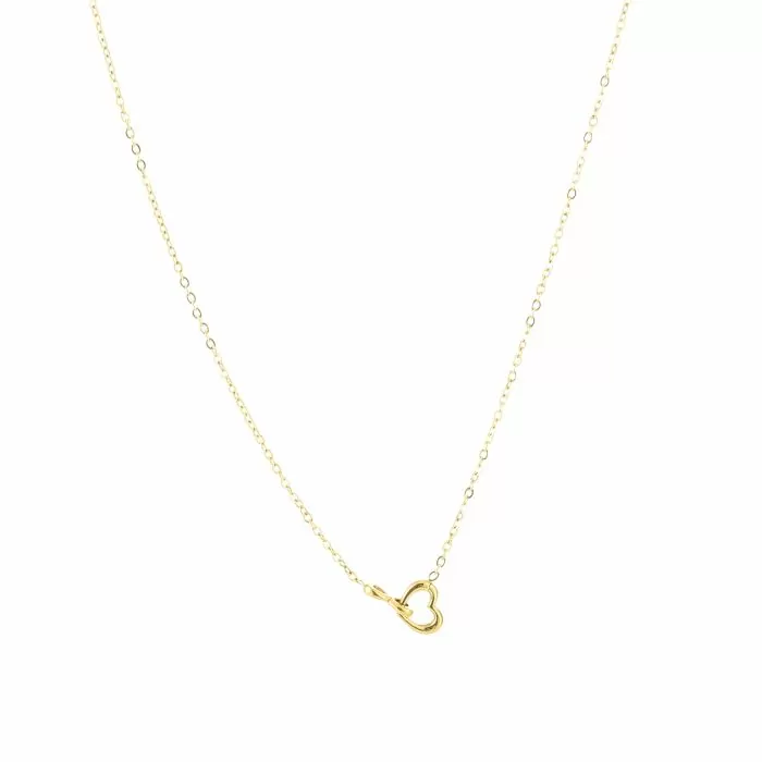 Bijoutheek Collier open hart infinity