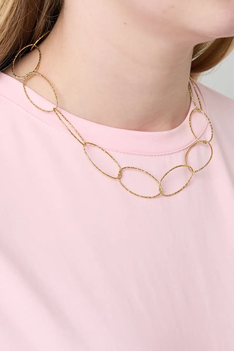 Bijoutheek Collier Oval Link Grof
