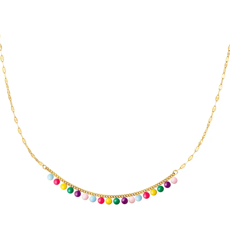 Bijoutheek Collier Rondjes Multi
