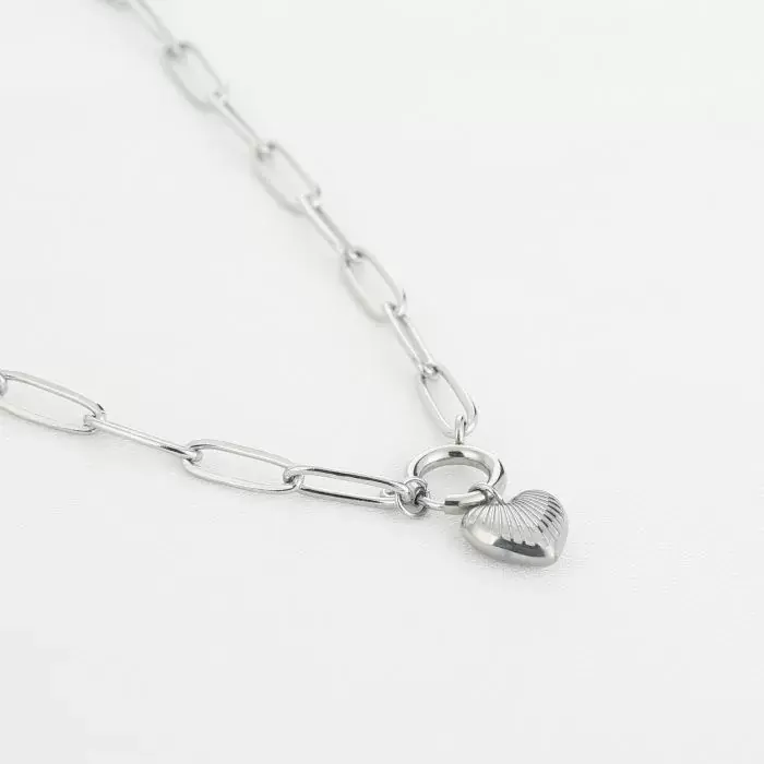 Bijoutheek Collier Schakel Zonnig Hart