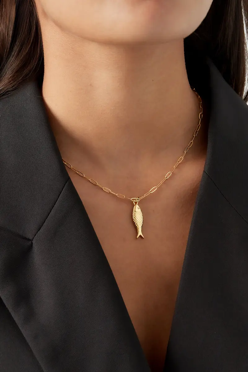 Bijoutheek Collier Schakels Vis