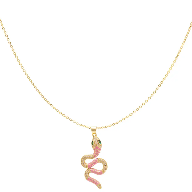 Bijoutheek Collier Slang Oranje