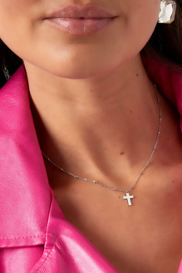 Bijoutheek Collier Small Balls Kruis
