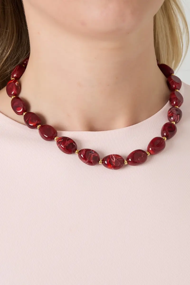 Bijoutheek Collier Statement Kralen