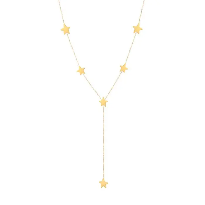 Bijoutheek Collier Y-Vorm Sterren