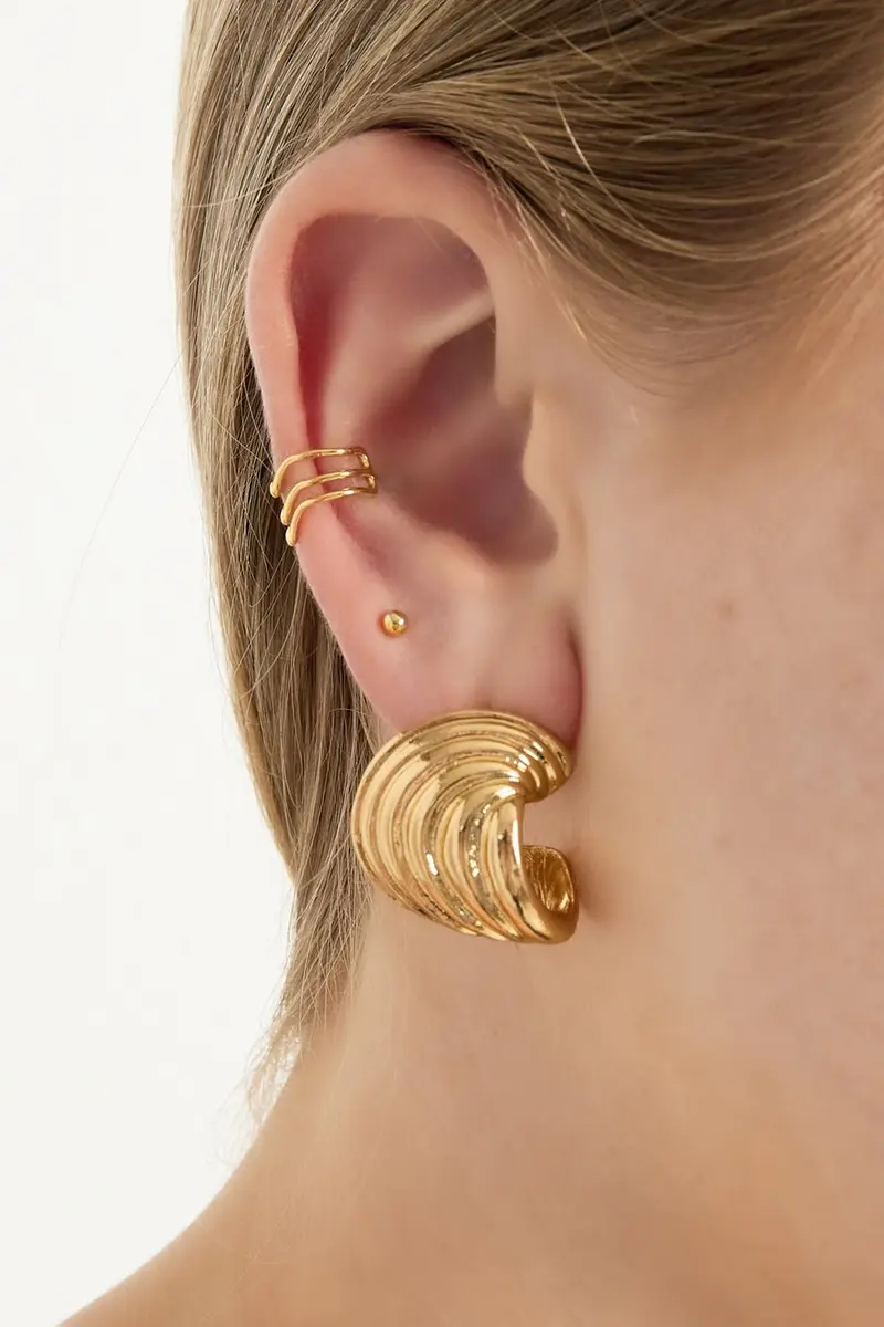 Bijoutheek Earcuff Geometrisch 3 ringen