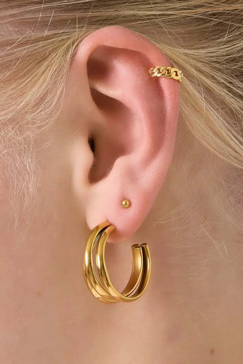Bijoutheek Earcuff Platte Schakel